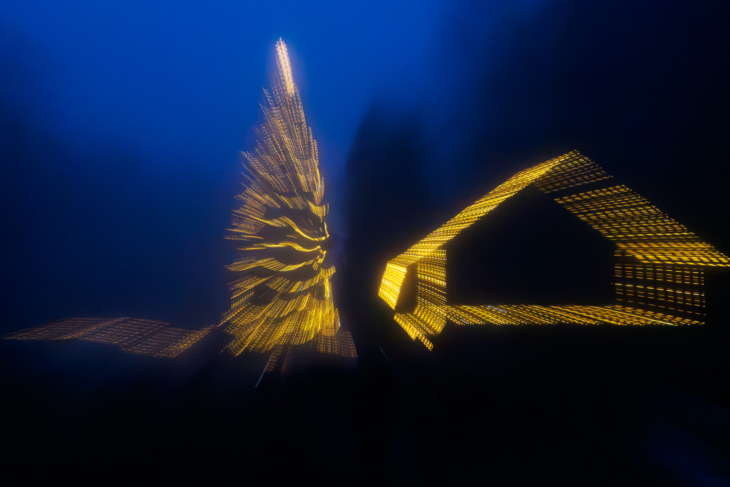 Christmas lights in Korytnica